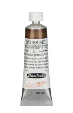 Farba olejna Mussini - Schmincke - 646, Natural Bohemian Green Earth, 35 ml