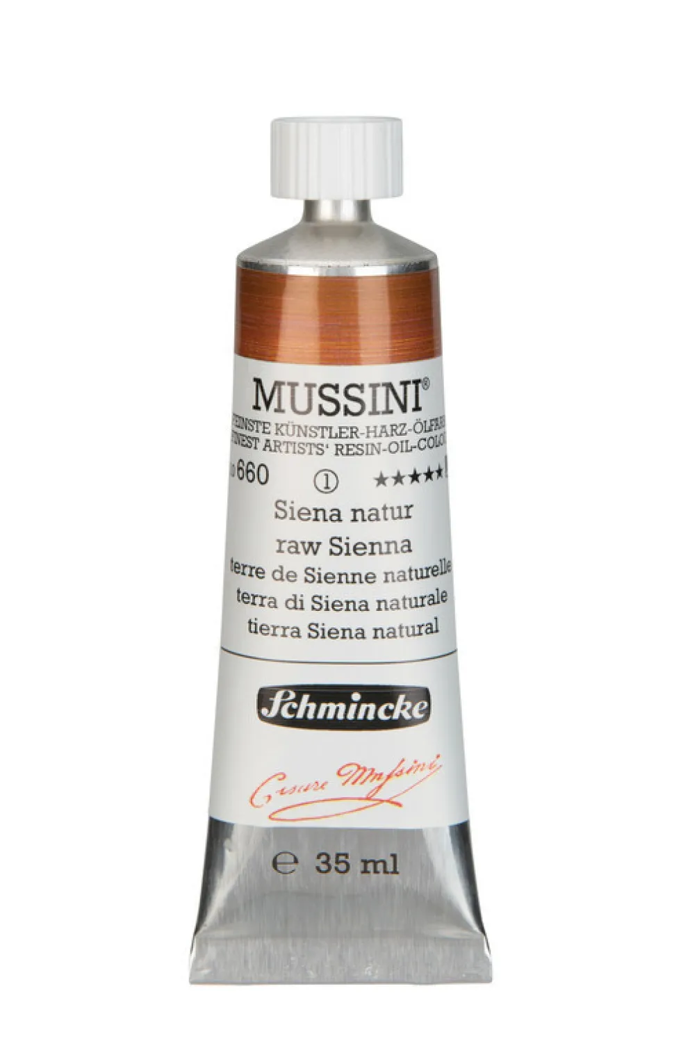 Farba olejna Mussini - Schmincke - 660, Raw Sienna, 35 ml