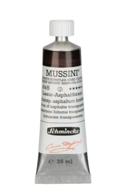 Farba olejna Mussini - Schmincke - 645, Transparent Asphaltum Brown, 35 ml