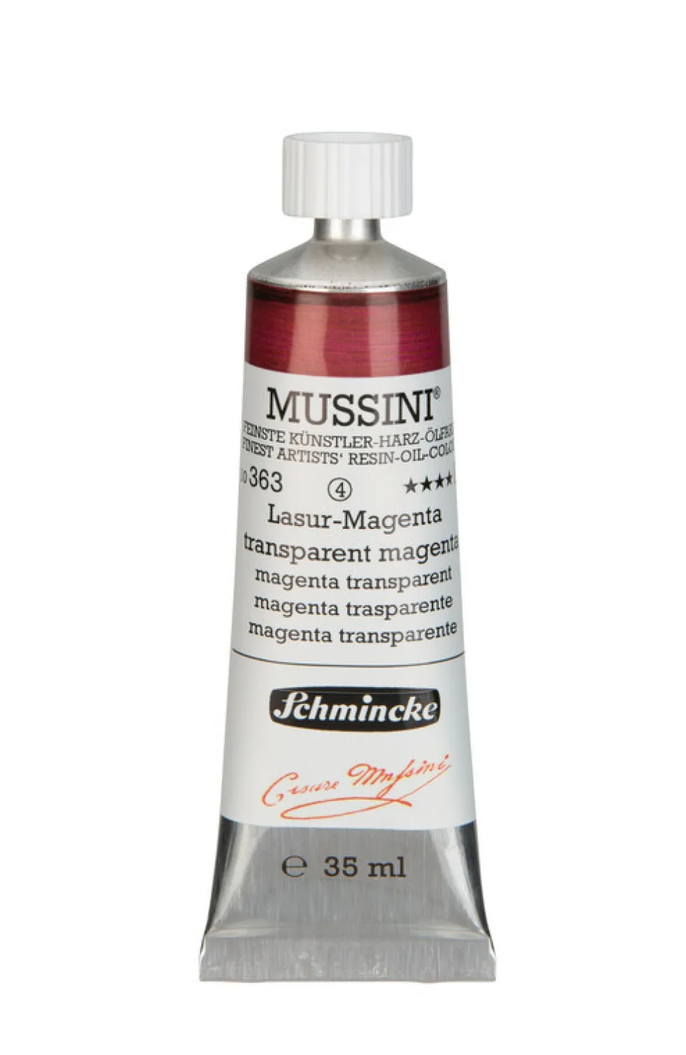 Farba olejna Mussini - Schmincke - 363, Transparent Magenta, 35 ml