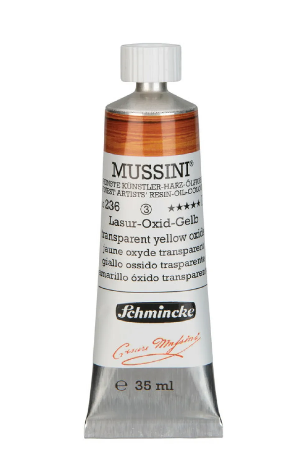 Farba olejna Mussini - Schmincke - 237, Transparent Orange Oxide, 35 ml