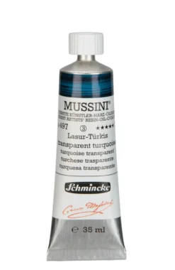 Farba olejna Mussini - Schmincke - 497, Transparent Turquoise, 35 ml