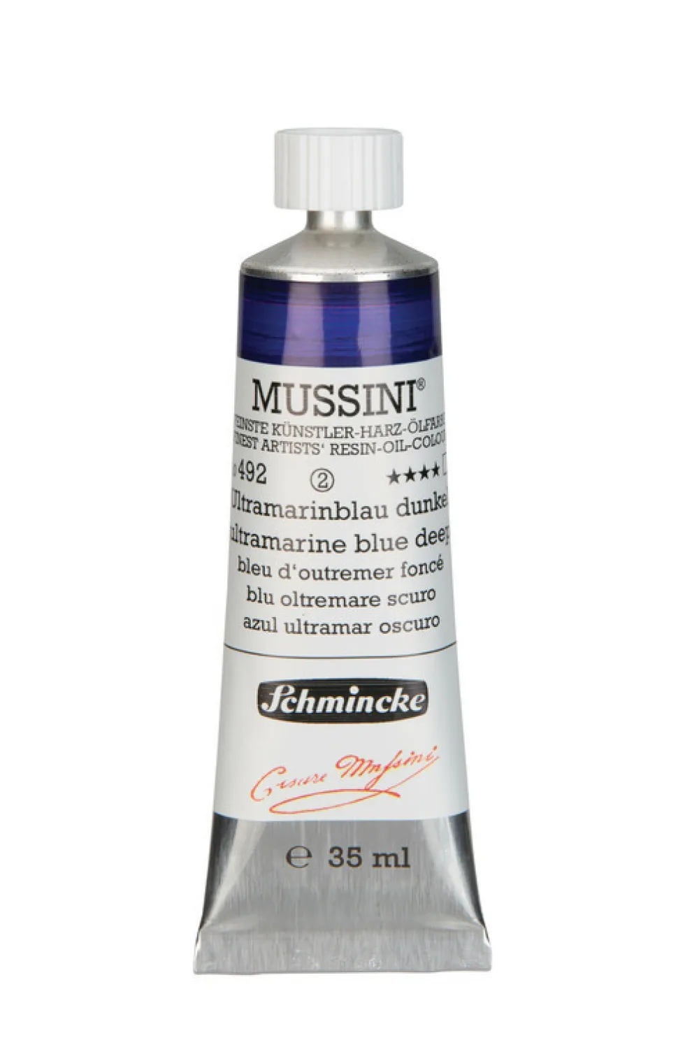 Farba olejna Mussini - Schmincke - 492, Ultramarine Blue Deep, 35 ml
