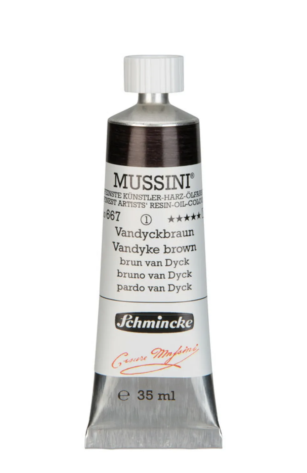 Farba olejna Mussini - Schmincke - 667, Vandyke Brown, 35 ml