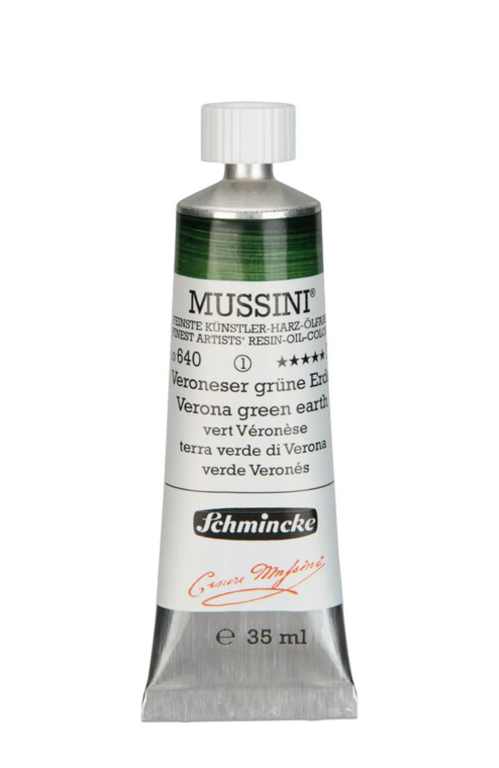 Farba olejna Mussini - Schmincke - 640, Verona Green Earth, 35 ml