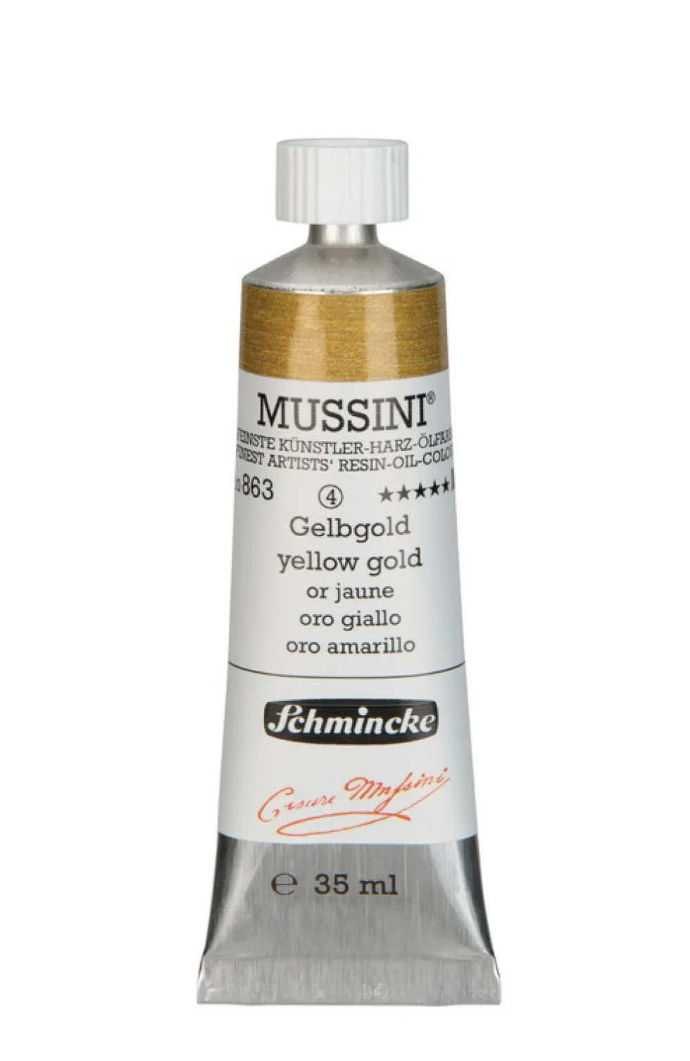 Farba olejna Mussini - Schmincke - 863, Yellow Gold, 35 ml