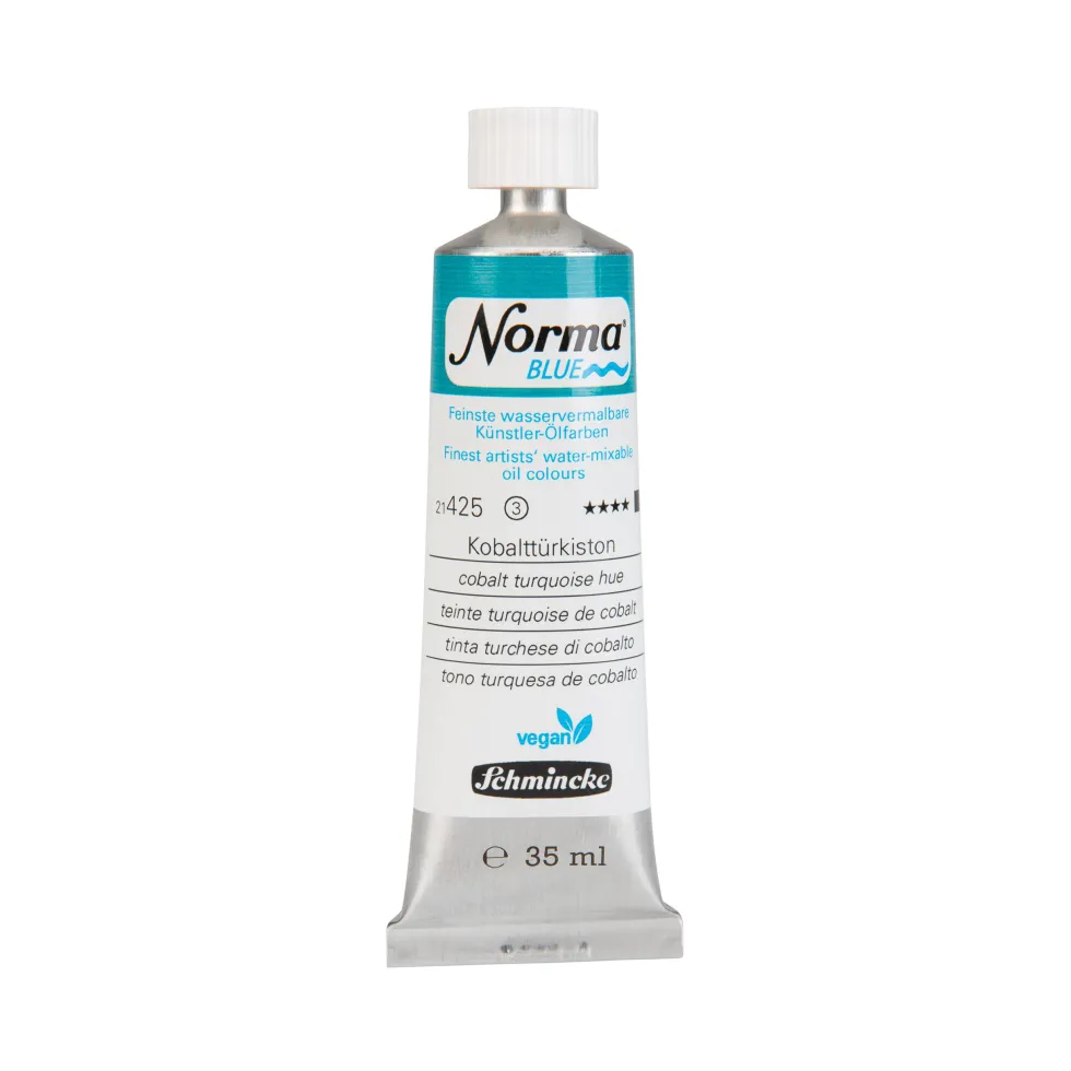 Farba olejna Norma Blue - Schmincke - 425, Cobalt Turquoise Hue, 35 ml