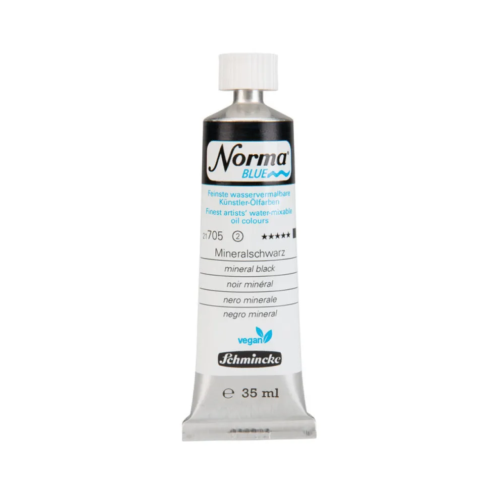 Farba olejna Norma Blue - Schmincke - 705, Mineral Black, 35 ml