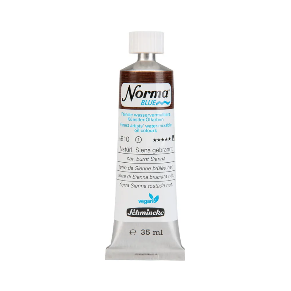 Farba olejna Norma Blue - Schmincke - 610, Natural Burnt Sienna, 35 ml