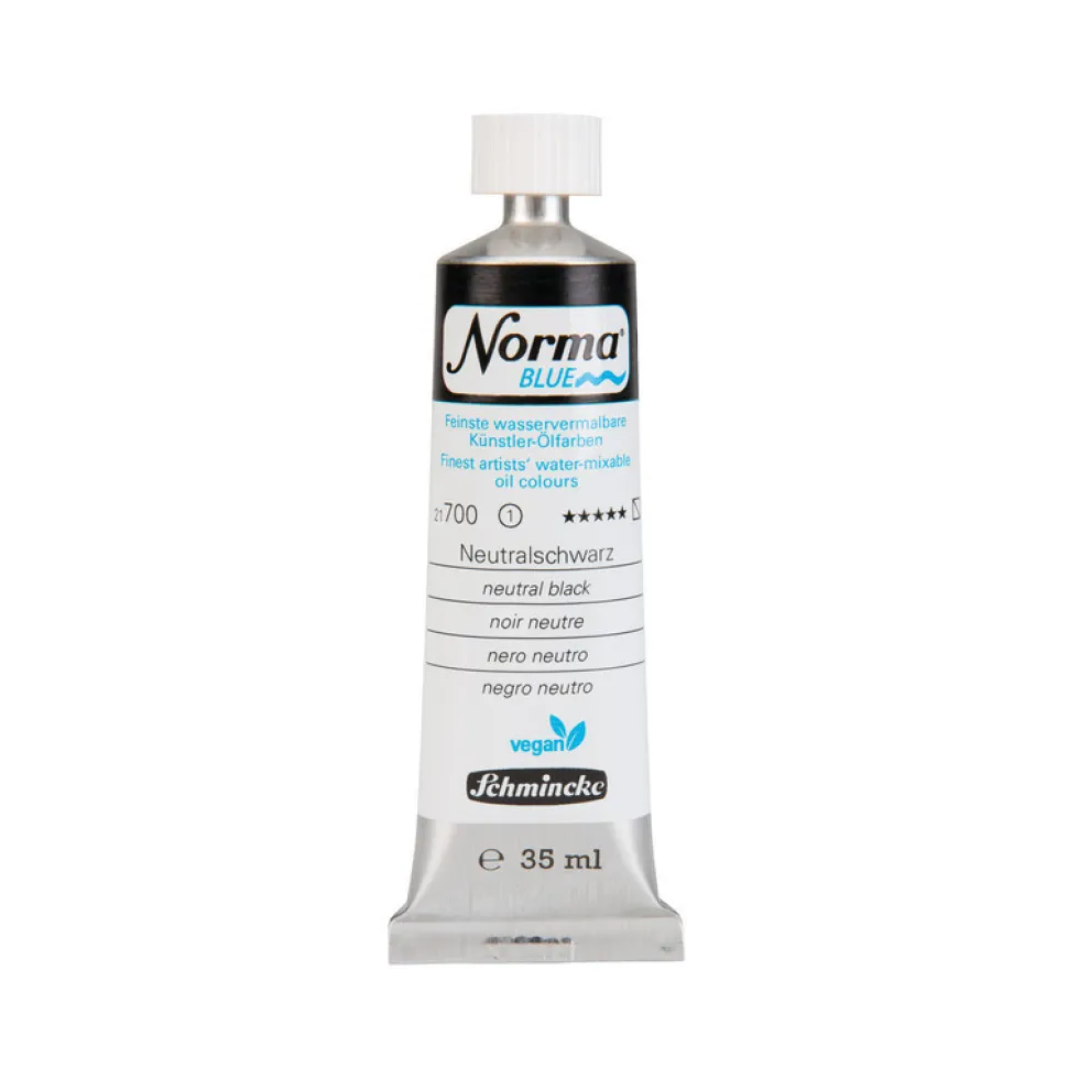 Farba olejna Norma Blue - Schmincke - 700, Neutral Black, 35 ml