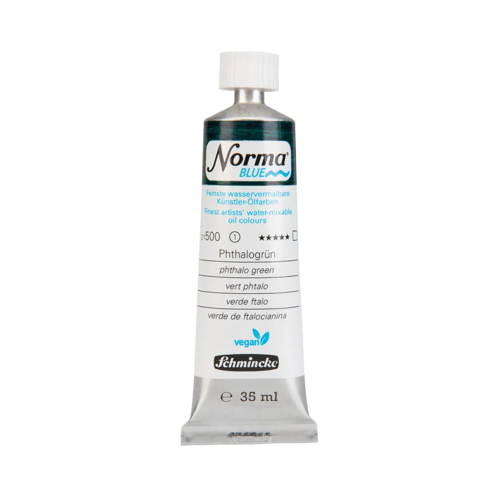 Farba olejna Norma Blue - Schmincke - 500, Phthalo Green, 35 ml