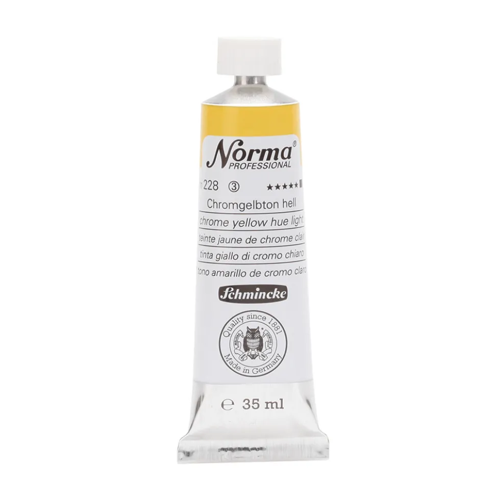 Farba olejna Norma Professional - Schmincke - 228, Chrome Yellow Hue Light, 35 ml