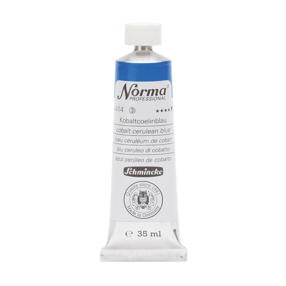 Farba olejna Norma Professional - Schmincke - 414, Cobalt Cerulean Blue, 35 ml