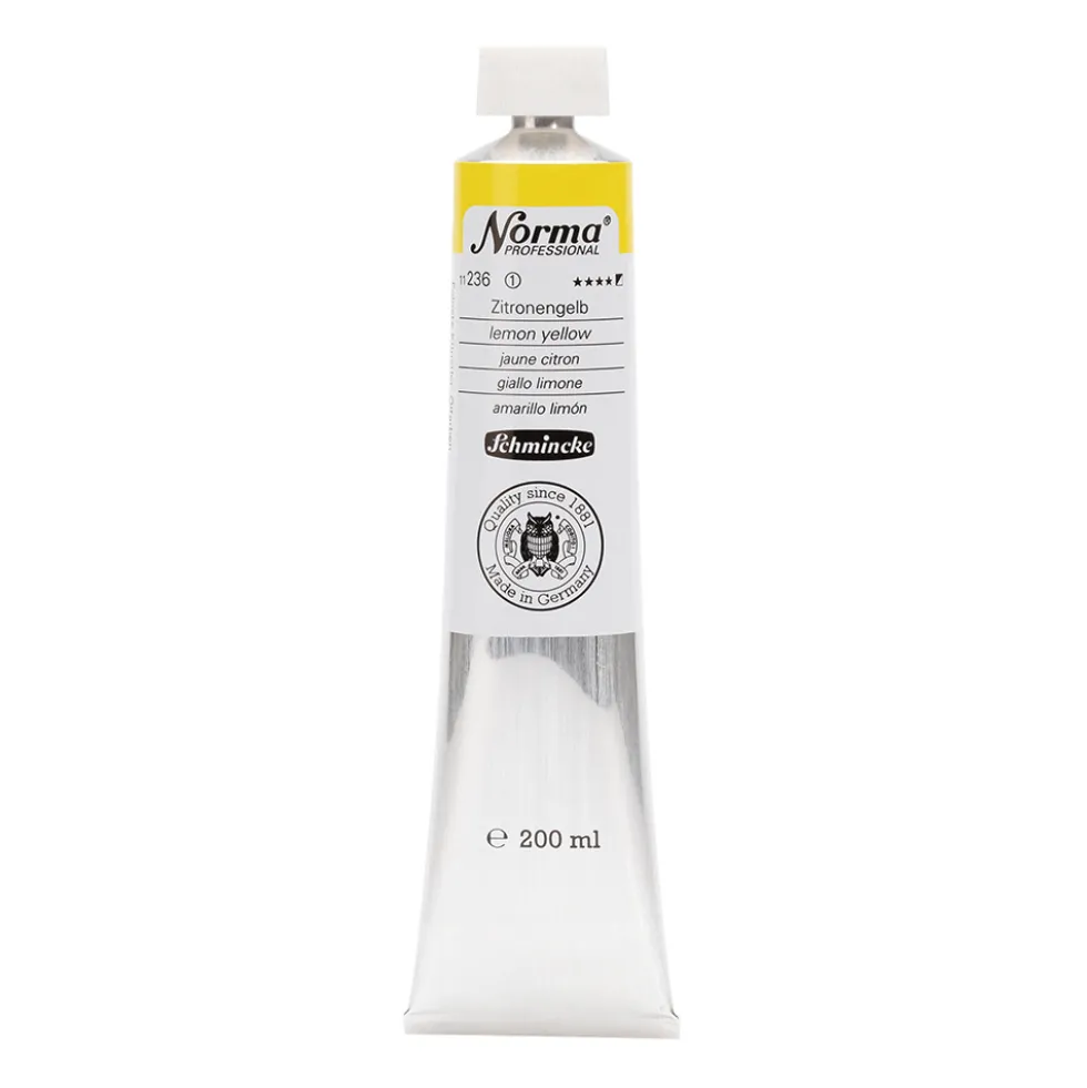 Farba olejna Norma Professional - Schmincke - 236, Lemon Yellow, 200 ml