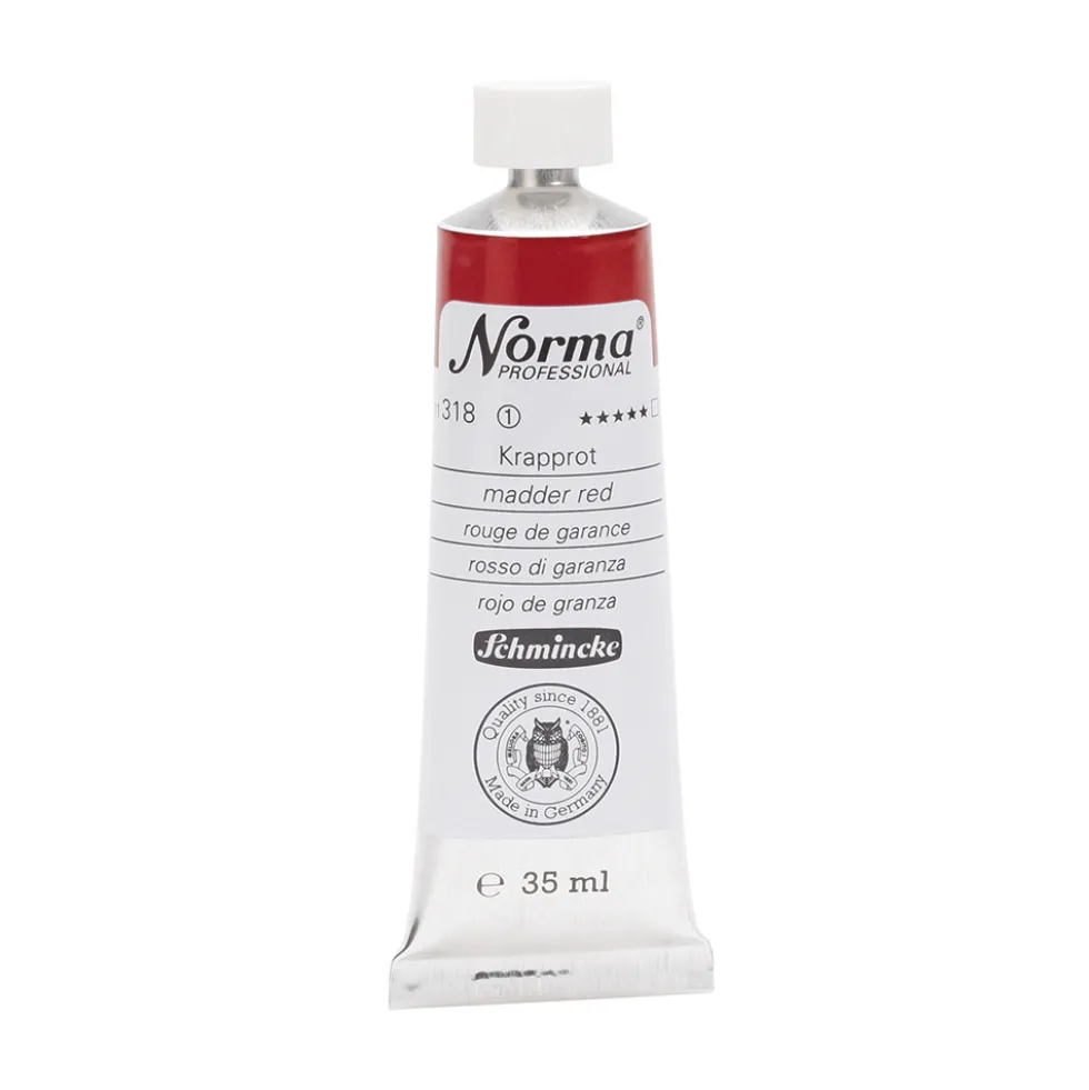 Farba olejna Norma Professional - Schmincke - 318, Madder Red, 35 ml