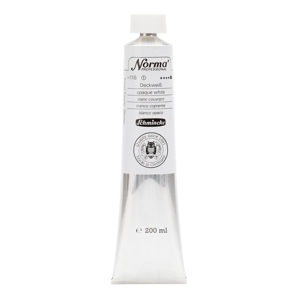 Farba olejna Norma Professional - Schmincke - 116, Opaque White, 200 ml