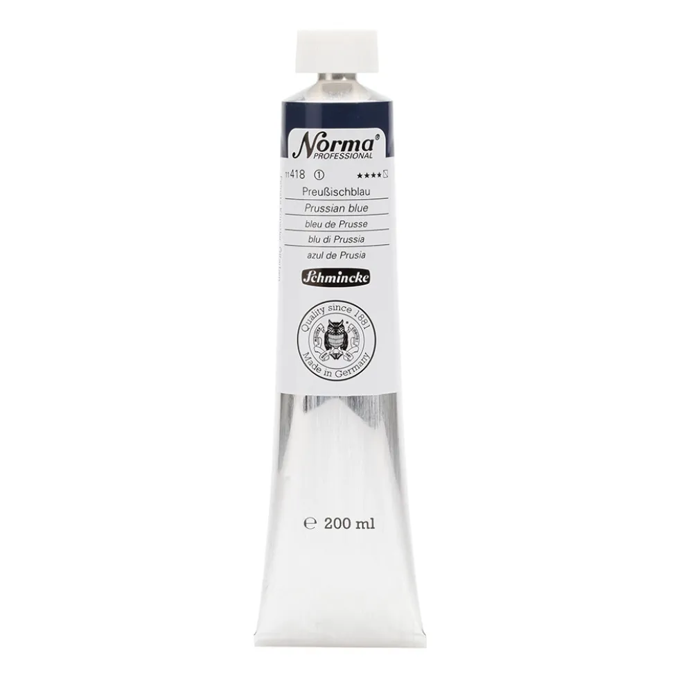 Farba olejna Norma Professional - Schmincke - 418, Prussian Blue, 200 ml