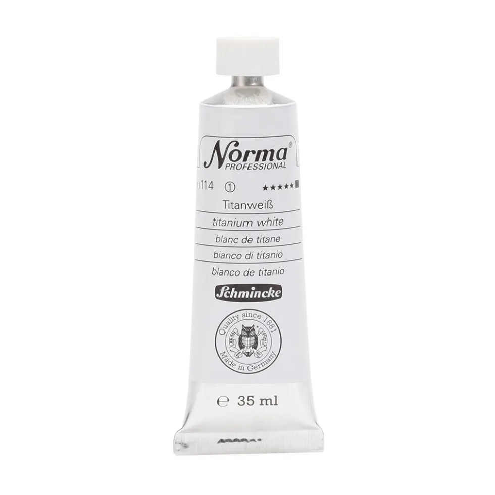 Farba olejna Norma Professional - Schmincke - 114, Titanium White, 35 ml