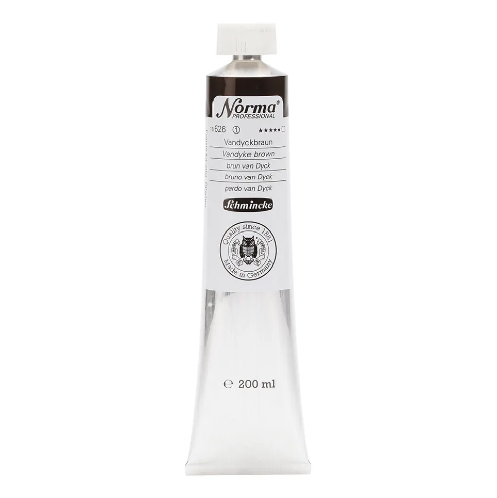 Farba olejna Norma Professional - Schmincke - 626, Vandyke Brown, 200 ml