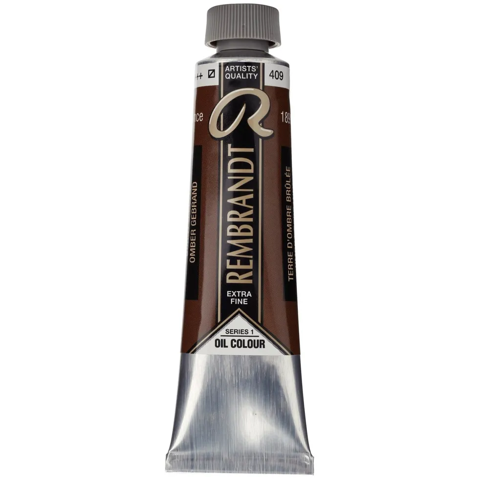 Farba olejna - Rembrandt - Burnt Umber, 40 ml