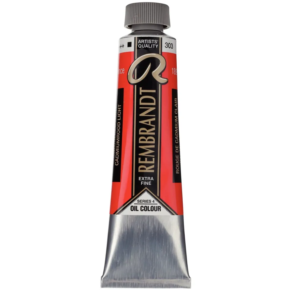 Farba olejna - Rembrandt - Cadmium Red Light, 40 ml