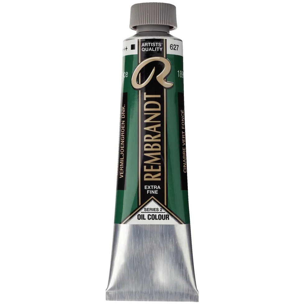 Farba olejna - Rembrandt - Cinnabar Green Deep, 40 ml