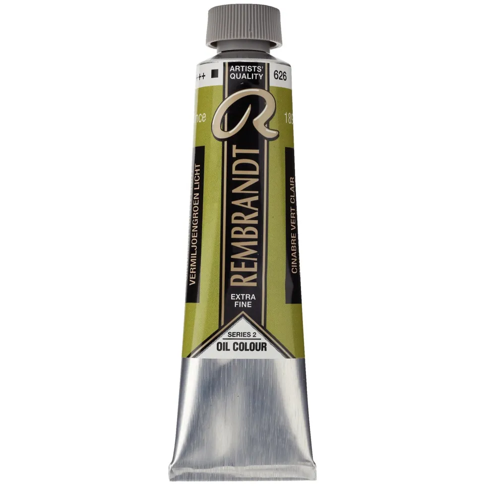 Farba olejna - Rembrandt - Cinnabar Green Light, 40 ml