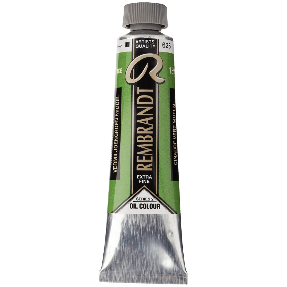 Farba olejna - Rembrandt - Cinnabar Green Medium, 40 ml