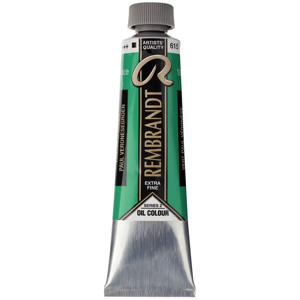 Farba olejna - Rembrandt - Emerald Green, 40 ml
