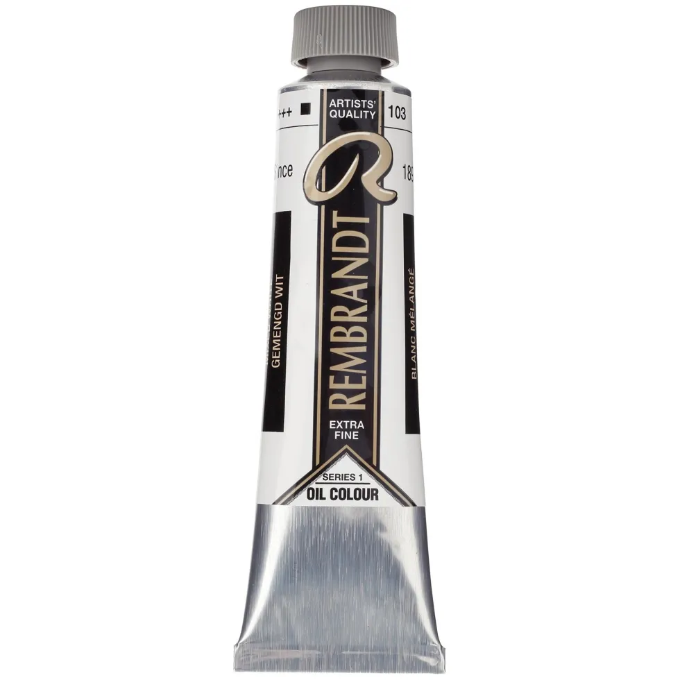 Farba olejna - Rembrandt - Mixed White, 40 ml