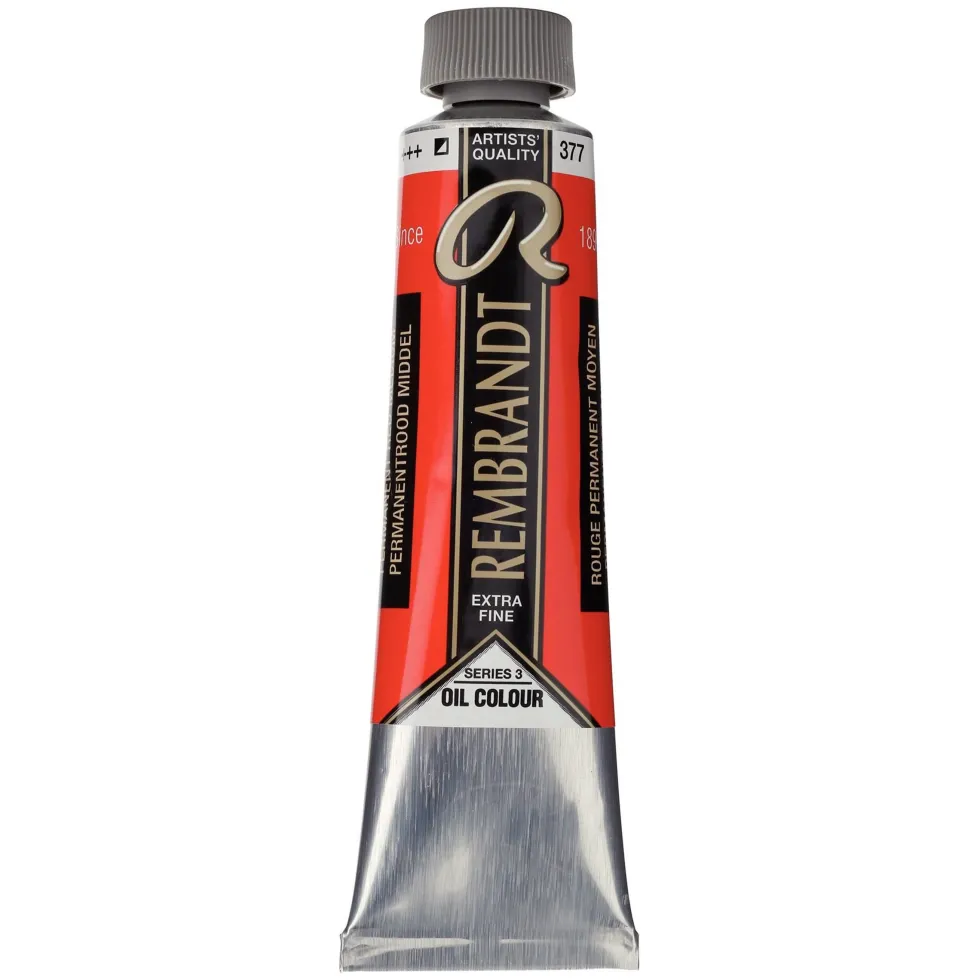 Farba olejna - Rembrandt - Permanent Red Medium, 40 ml