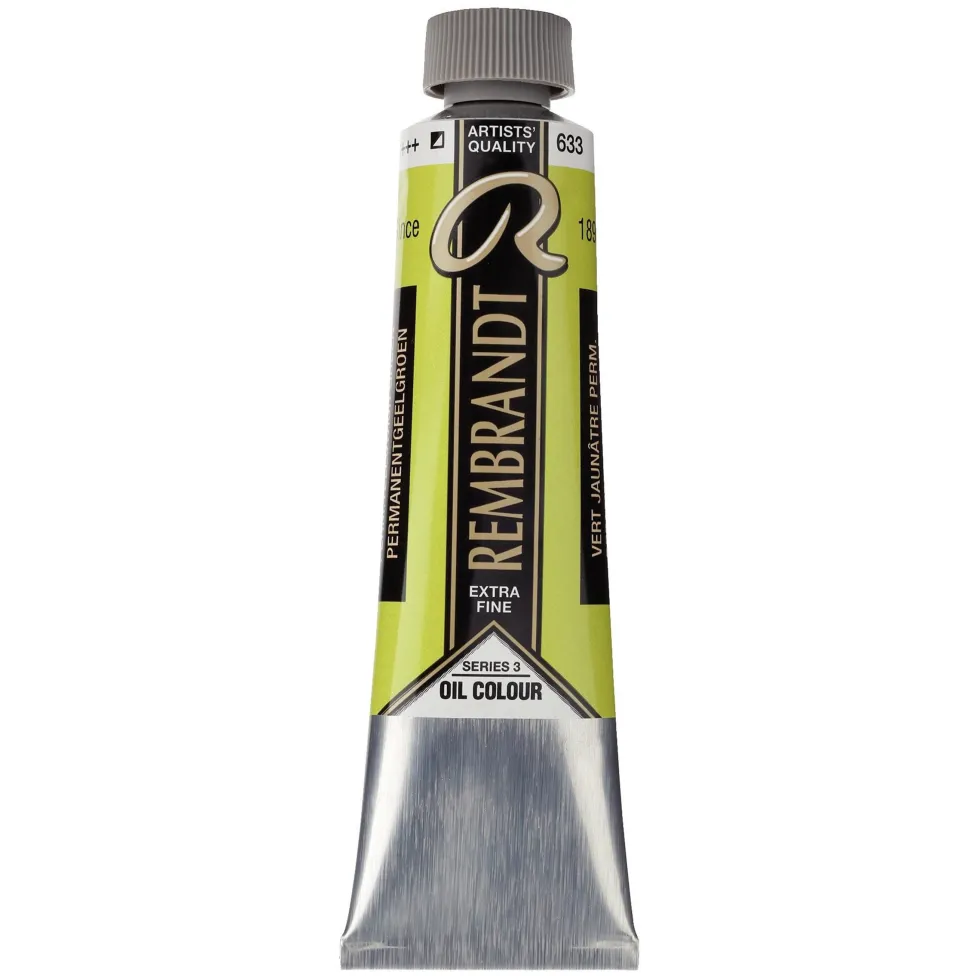 Farba olejna - Rembrandt - Permanent Yellowish Green, 40 ml