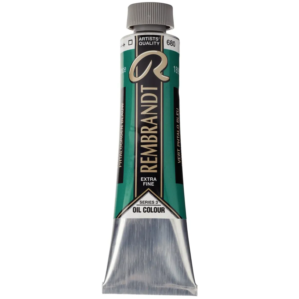 Farba olejna - Rembrandt - Phthalo Green Blue, 40 ml