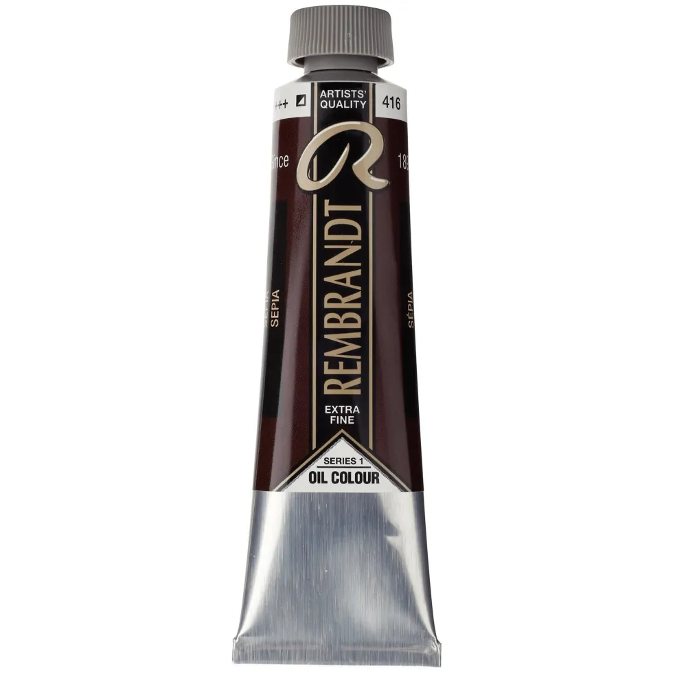Farba olejna - Rembrandt - Sepia, 40 ml