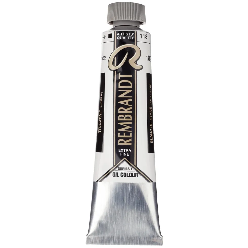 Farba olejna - Rembrandt - Titanium White 2, 40 ml