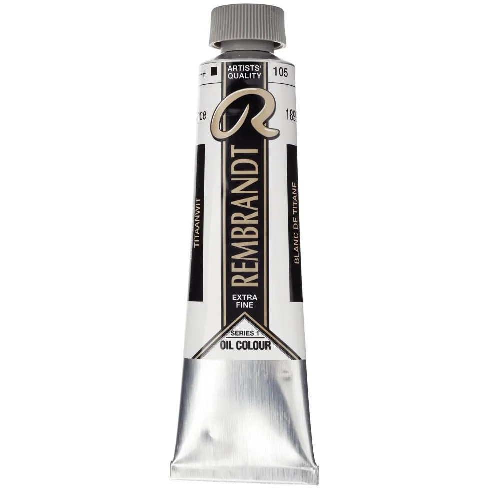 Farba olejna - Rembrandt - Titanium White, 40 ml
