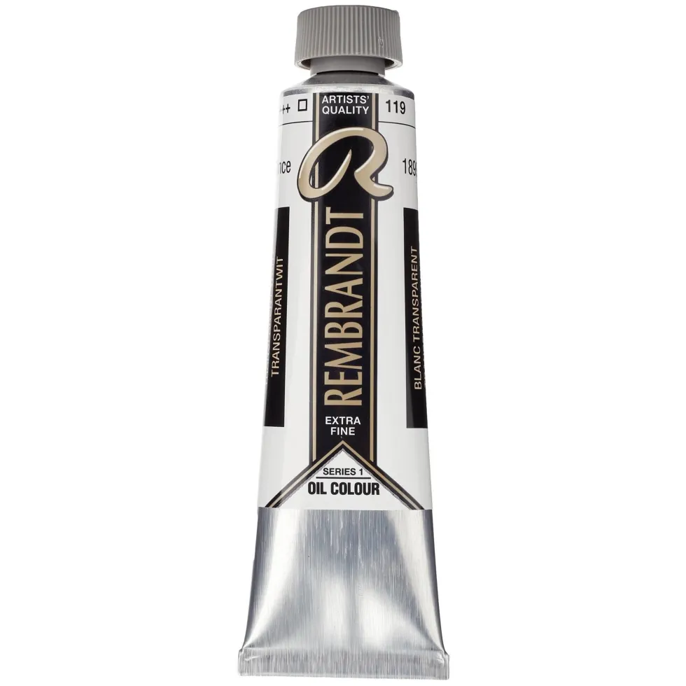 Farba olejna - Rembrandt - Transparent White, 40 ml