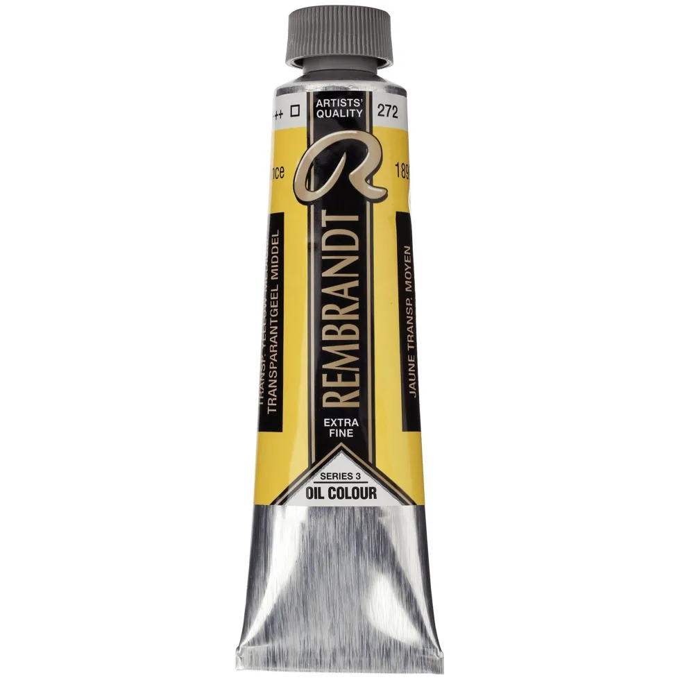 Farba olejna - Rembrandt - Transparent Yellow Medium, 40 ml