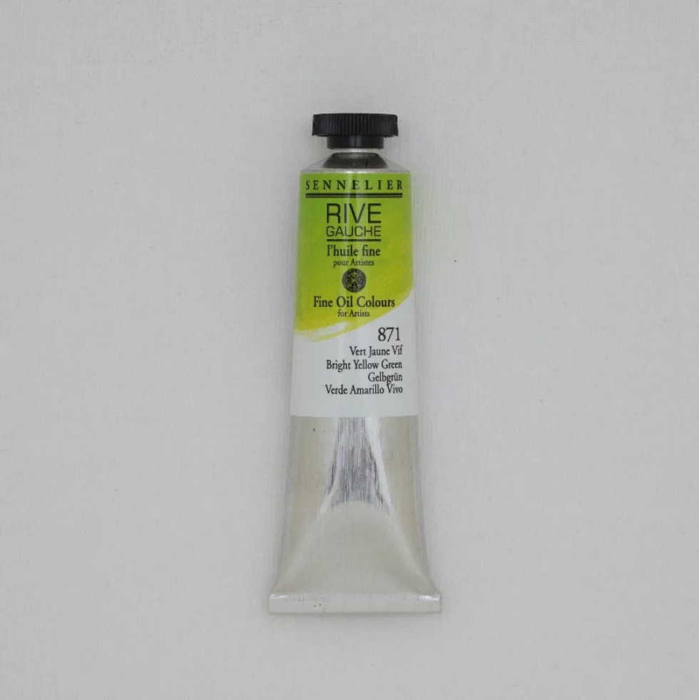 Farba olejna Rive Gauche - Sennelier - 871, Bright Yellow Green, 40 ml