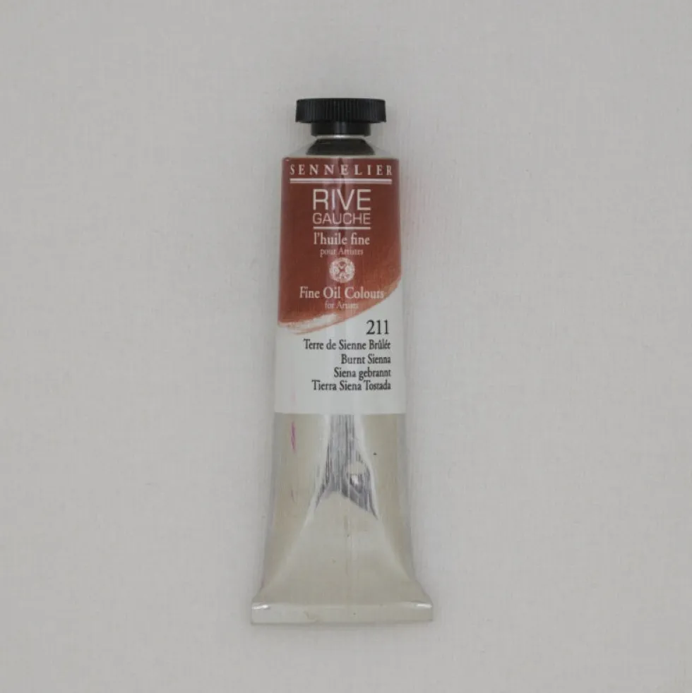 Farba olejna Rive Gauche - Sennelier - 211, Burnt Sienna, 40 ml