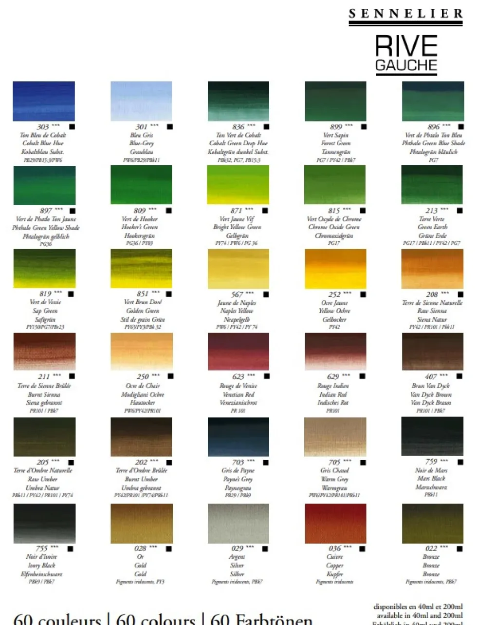 Farba olejna Rive Gauche - Sennelier - 541, Cadmium Yellow Medium Hue, 200 ml
