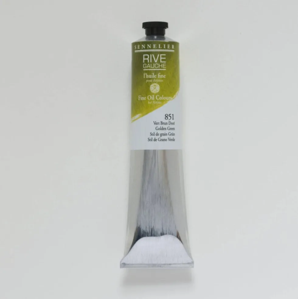 Farba olejna Rive Gauche - Sennelier - 851, Golden Green, 200 ml