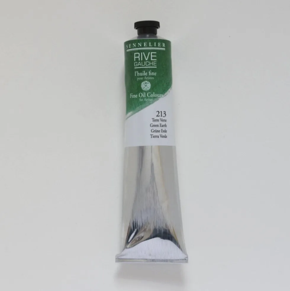 Farba olejna Rive Gauche - Sennelier - 213, Green Earth, 200 ml