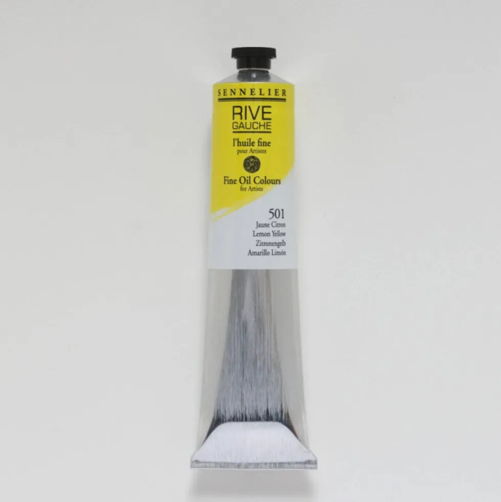 Farba olejna Rive Gauche - Sennelier - 501, Lemon Yellow, 200 ml