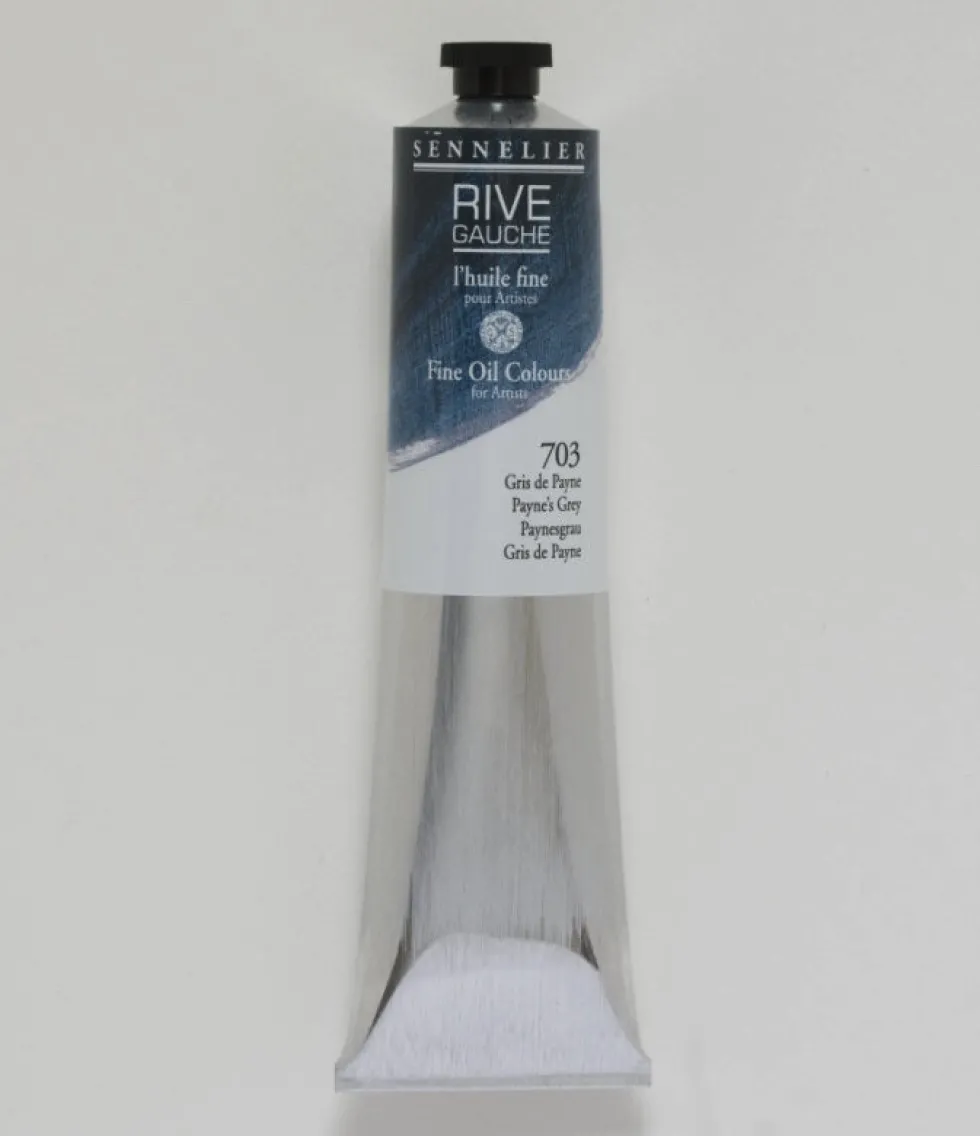 Farba olejna Rive Gauche - Sennelier - 703, Payne's Grey, 200 ml