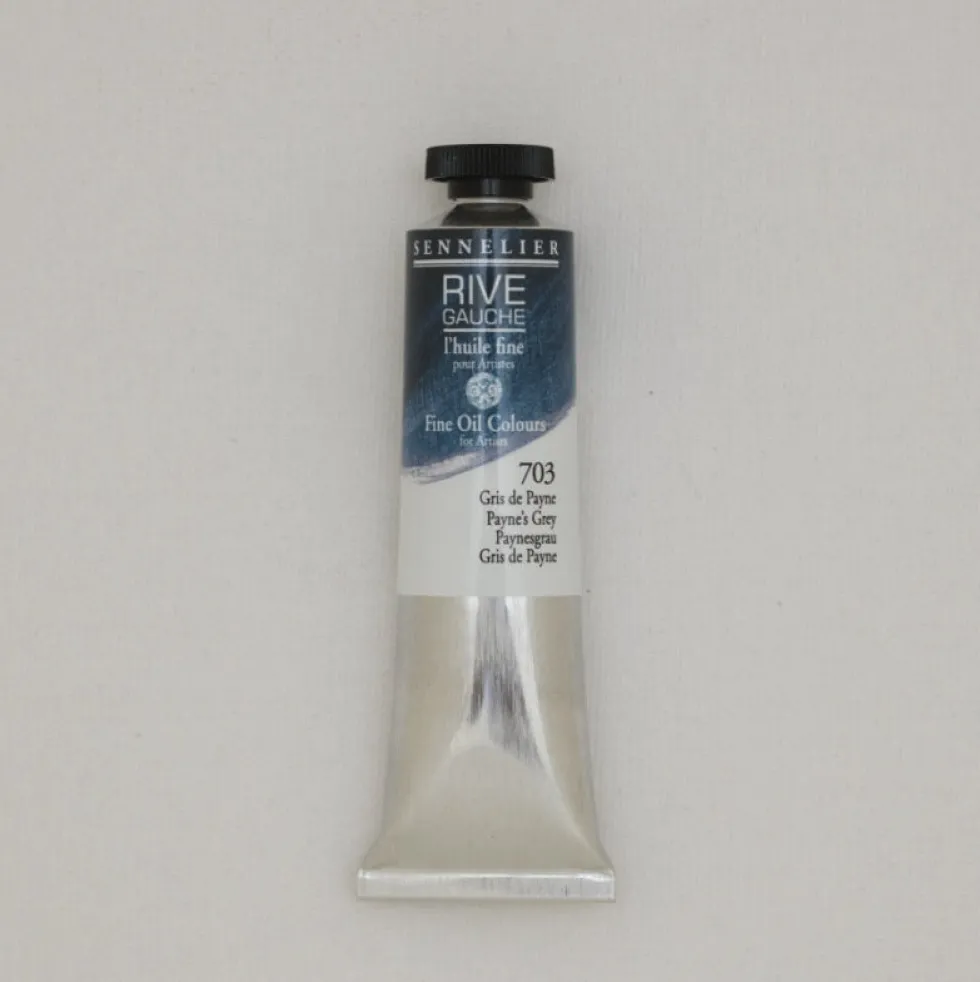 Farba olejna Rive Gauche - Sennelier - 703, Payne's Grey, 40 ml