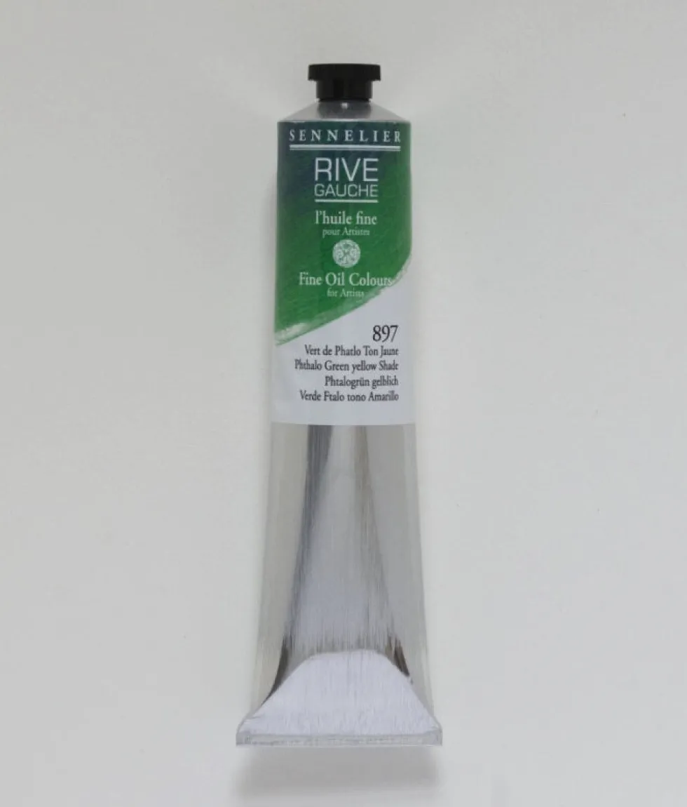 Farba olejna Rive Gauche - Sennelier - 897, Phthalo Green Yellow, 200 ml