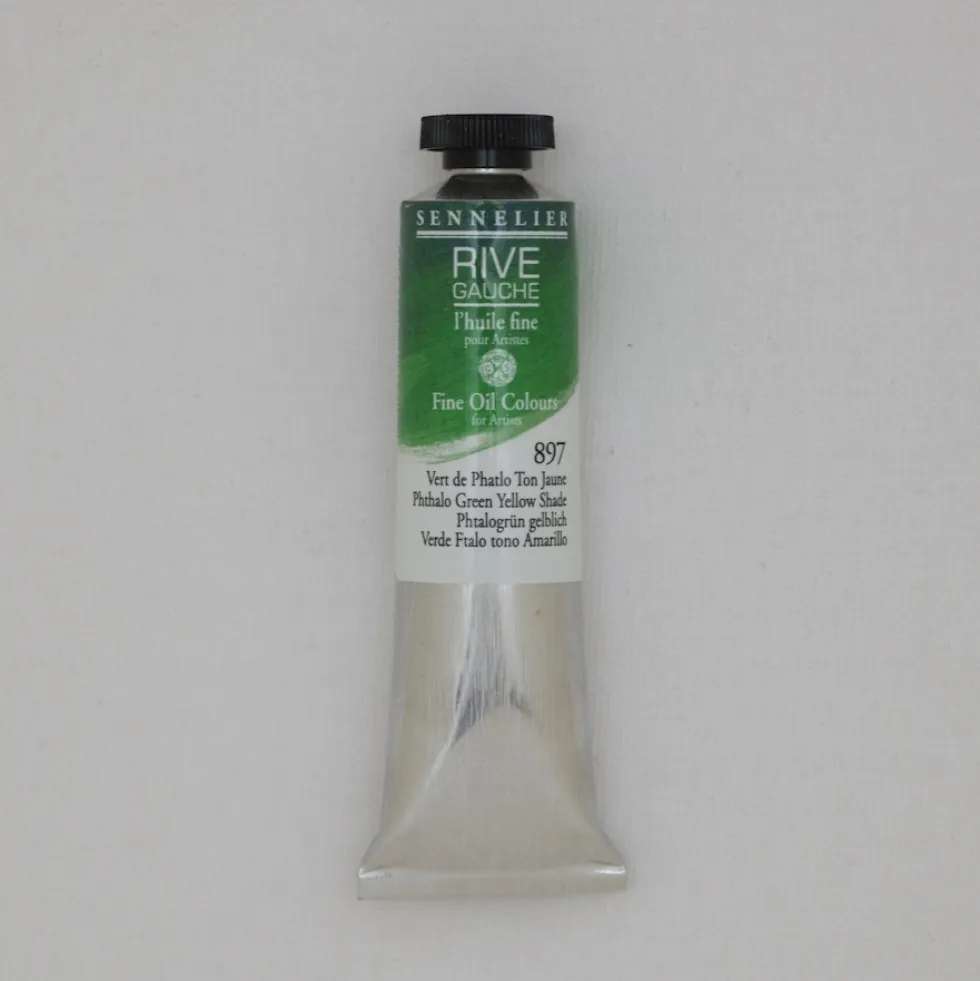 Farba olejna Rive Gauche - Sennelier - 897, Phthalo Green Yellow, 40 ml