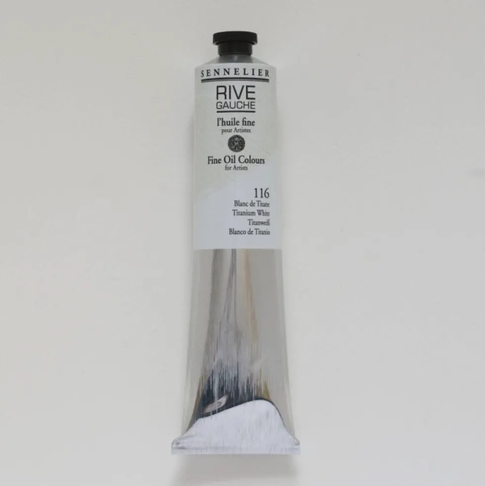 Farba olejna Rive Gauche - Sennelier - 116, Titanium White, 200 ml