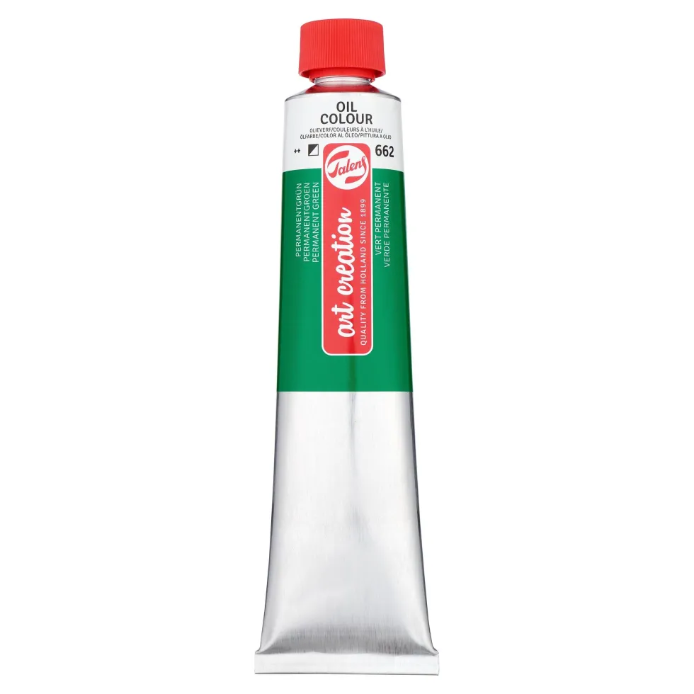 Farba olejna - Talens Art Creation - 662, Permanent Green, 200 ml